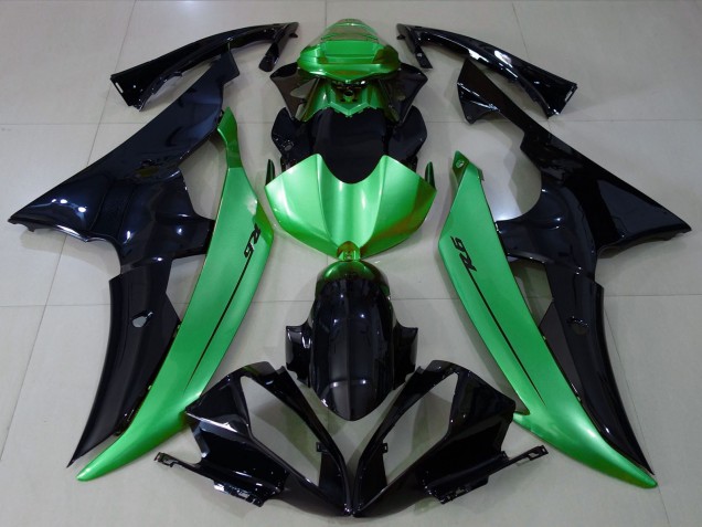 2008-2016 Green Glossy Black Yamaha R6 Motorcycle Fairings Australia