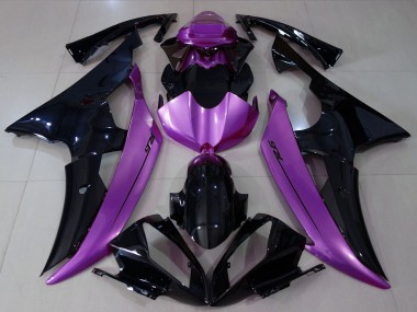 2008-2016 Purple Glossy Black Yamaha R6 Motorcycle Fairings Australia