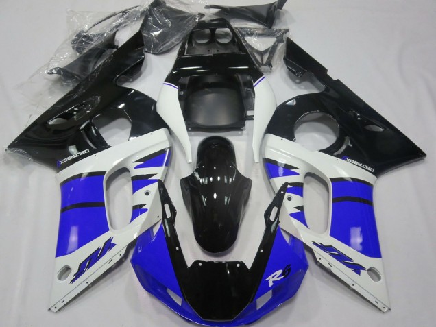1998-2002 White Blue Glossy Black Yamaha R6 Motorcycle Fairings Australia