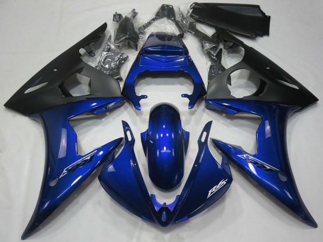 2005 Dark Blue Matte Black Yamaha R6 Motorcycle Fairings Australia