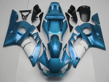 1998-2002 Blue White Silver Yamaha R6 Motorcycle Fairings Australia