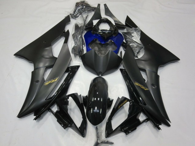 2008-2016 Glossy Black Matte Black Blue Gold Decals Yamaha R6 Motorcycle Fairings Australia