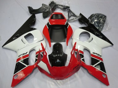 1998-2002 Red White Glossy Black OEM Style Yamaha R6 Motorcycle Fairings Australia