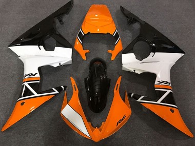 2003-2004 Orange White Glossy Black Yamaha R6 Motorcycle Fairings Australia