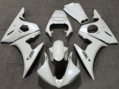 2005 Pearl White Yamaha R6 Motorcycle Fairings Australia