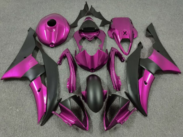 2008-2016 Pink Matte Black Yamaha R6 Motorcycle Fairings Australia