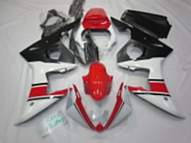 2005 White Red Black Yamaha R6 Motorcycle Fairings Australia