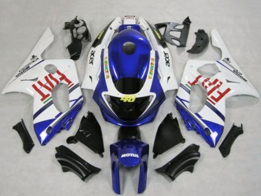 1996-2007 White Blue Fiat Motul Yamaha YZF600 Thundercat Motorcycle Fairings Australia