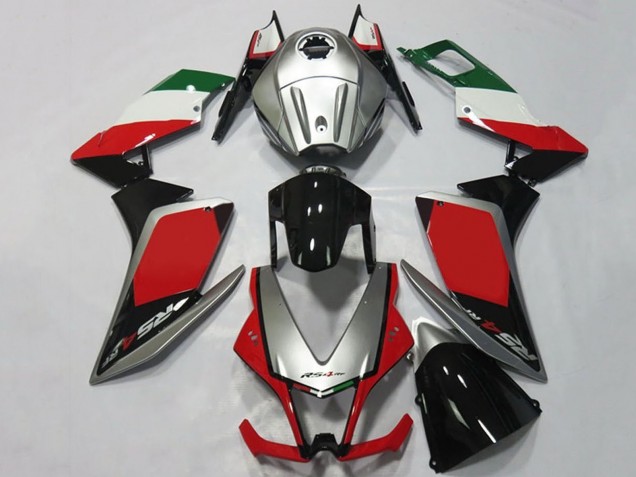 2012-2018 Silver Red Glossy Black Aprilia RS4 125 Motorcycle Fairings Australia