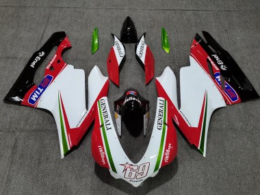 2015-2020 White Red Green Glossy Black Generali Tim 69 Ducati 959 1299 Motorcycle Fairings Australia