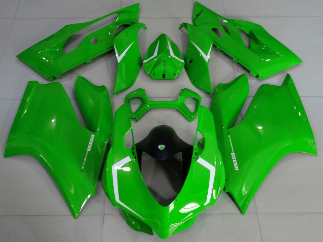 2011-2014 Glossy Green White Ducati 1199 Motorcycle Fairings Australia