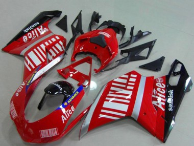 2007-2014 Silver Red Glossy Black Alice Sandisk Ducati 848 1098 1198 Motorcycle Fairings Australia