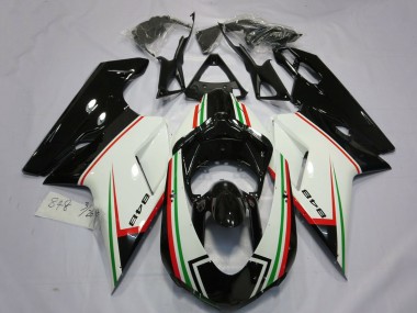 2007-2014 White Red Green Glossy Black Ducati 848 Motorcycle Fairings Australia