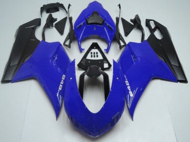 2007-2014 Blue Matte Black Ducati 848 Motorcycle Fairings Australia