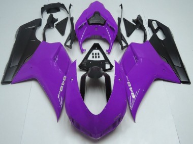 2007-2014 Purple Matte Black Ducati 848 Motorcycle Fairings Australia