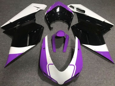 2007-2014 White Purple Glossy Black Ducati 848 1098 1198 Motorcycle Fairings Australia
