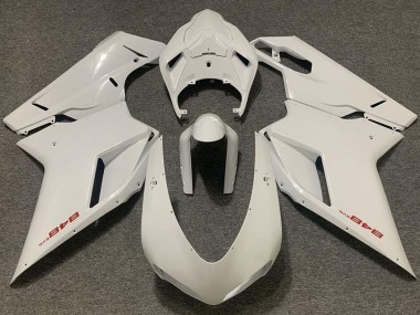 2007-2014 Pearl White Ducati 848 Motorcycle Fairing Australia