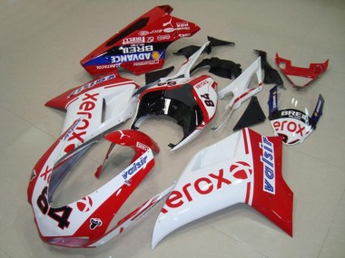 2007-2014 White Red Blue Glossy Black Valsir Xerox 84 Ducati 848 1098 1198 Motorcycle Fairings Australia