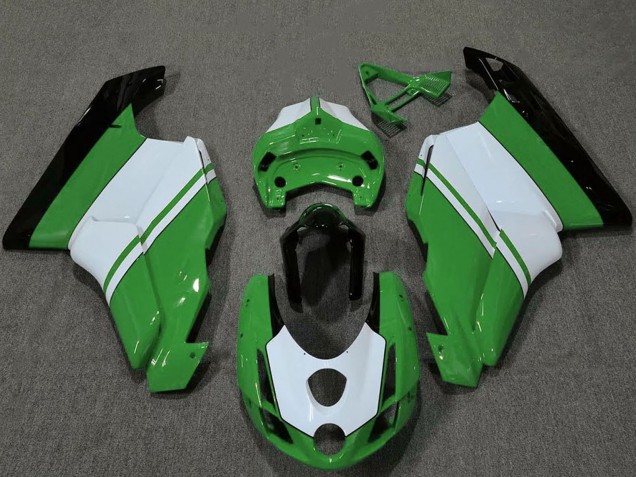 2003-2004 White Green Glossy Black Ducati 749 999 Motorcycle Fairings Australia