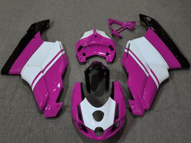 2003-2004 White Pink Glossy Black Ducati 749 999 Motorcycle Fairings Australia
