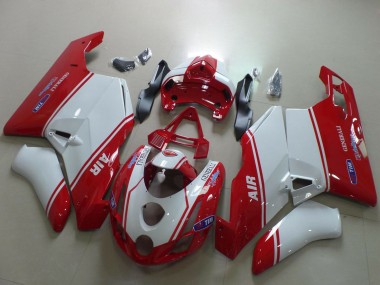 2003-2004 White Red Air Generali Tim Ducati 749 999 Motorcycle Fairings Australia
