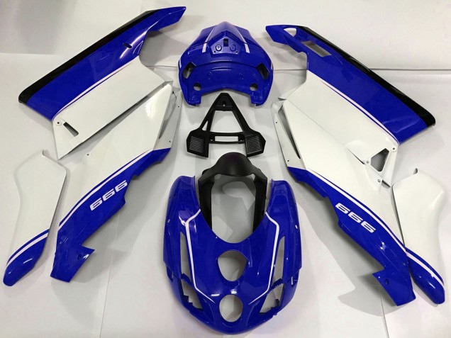 2003-2004 White Blue Black Ducati 999 Motorcycle Fairings Australia