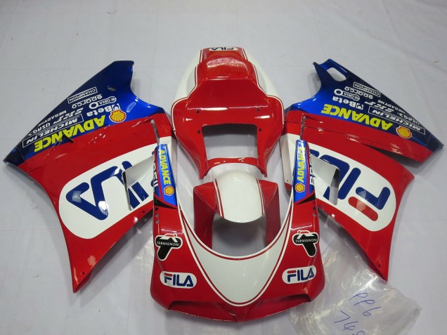 1993-2005 White Red Blue Fila Ducati 748 916 996 998 Motorcycle Fairings Australia