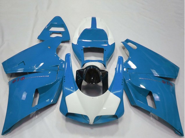 1993-2005 Light Blue Glossy Black Ducati 916 Motorcycle Fairings Australia