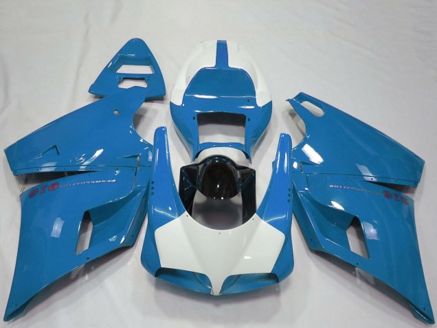 1993-2005 Light Blue Glossy Black Ducati 916 Motorcycle Fairings Australia