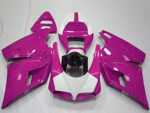 1993-2005 Pink White Glossy Black Performance Ducati 916 Motorcycle Fairings Australia