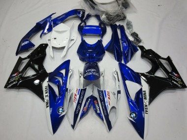 2009-2014 White Blue Glossy Black Virgin Atlantic BMW S1000RR Motorcycle Fairings Australia