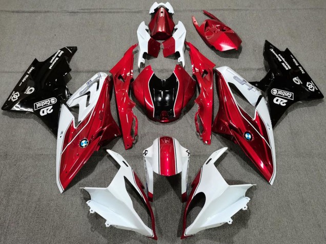 2017-2018 White Red Glossy Black BMW S1000RR Motorcycle Fairings Australia