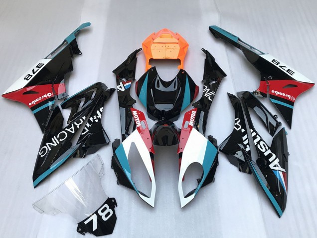 2009-2014 White Blue Red Orange Motul Austin Racing BMW S1000RR Motorcycle Fairings Australia