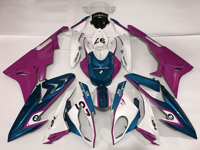 2009-2014 White Purple Blue BMW S1000RR Motorcycle Fairings Australia