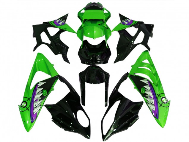 2017-2018 Green Purple Glossy Black Shark BMW S1000RR Motorcycle Fairings Australia