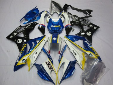 2009-2014 White Yellow Blue Glossy Black GoldBet 33 BMW S1000RR Motorcycle Fairings Australia