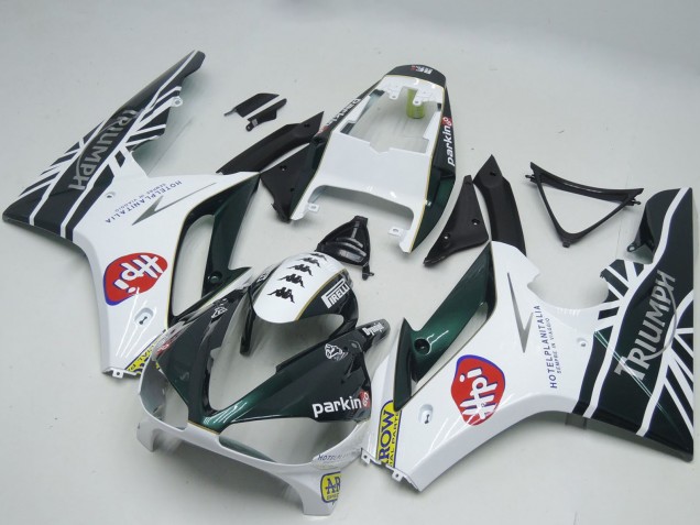 2009-2012 White Glossy Black HPi Triumph Daytona 675 Motorcycle Fairings Australia