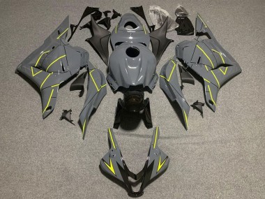 2009-2012 Dark Nardo Grey Yellow Honda CBR600RR Motorcycle Fairings Australia