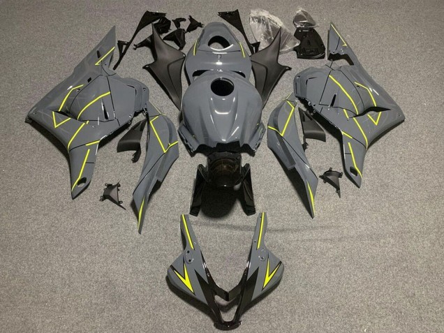 2009-2012 Dark Nardo Grey Yellow Honda CBR600RR Motorcycle Fairings Australia