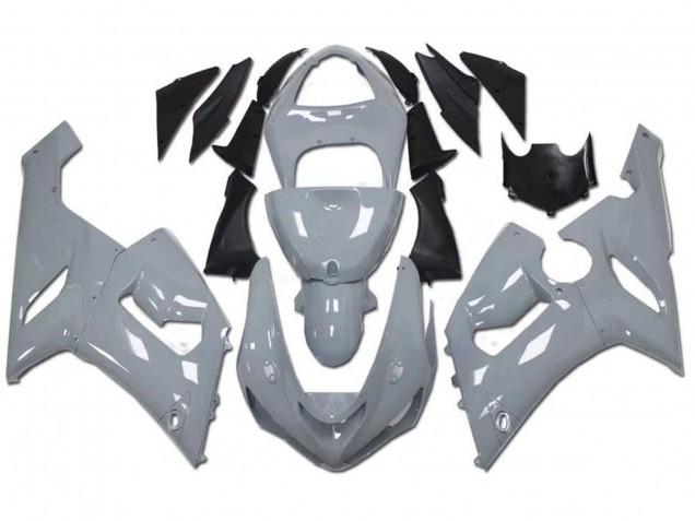2005-2006 Nardo Grey Kawasaki ZX6R Motorcycle Fairings Australia