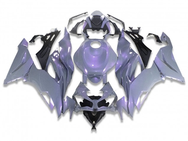 2019-2022 Chameleon Grey Dazz Pearl Purple Kawasaki ZX6R Motorcycle Fairings Australia