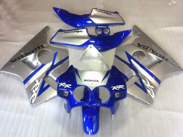 1987-1989 Silver Blue Honda CBR400RR NC23 Motorcycle Fairings Australia