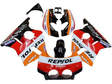 1987-1989 Orange White Red Glossy Black Repsol HRC Honda CBR400RR NC23 Motorcycle Fairings Australia