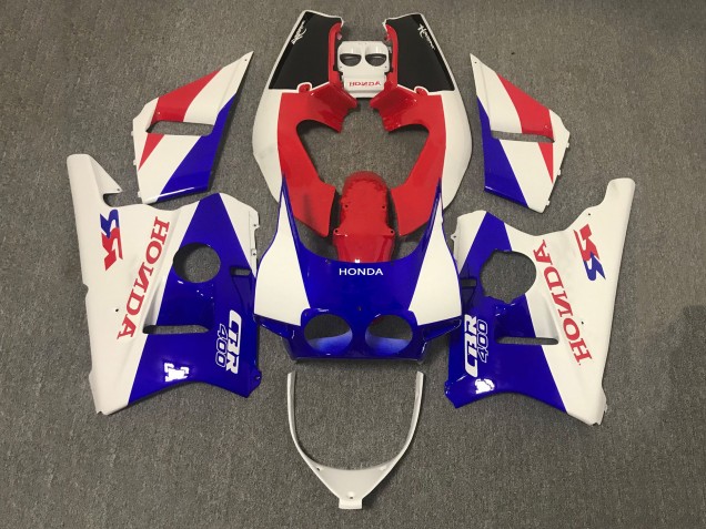 1987-1989 White Red Blue Honda CBR400RR NC23 Motorcycle Fairing Australia