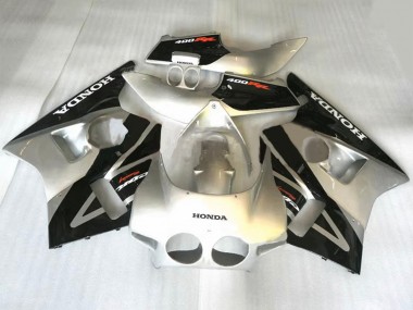 1987-1989 Silver Black Honda CBR400RR NC23 Motorcycle Fairings Australia