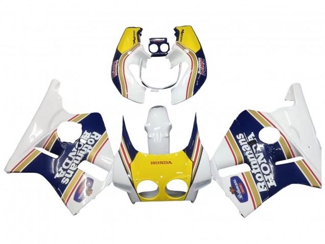 1987-1989 White Yellow Blue Rothmans Honda CBR400RR NC23 Motorcycle Fairings Australia