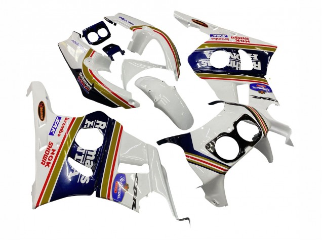 1990-1999 White Gold Red Dark Blue Rothmans Honda CBR400RR NC29 Motorcycle Fairings Australia