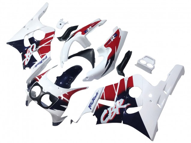 1990-1999 White Red Dark Blue Fireblade Honda CBR400RR NC29 Motorcycle Fairings Australia