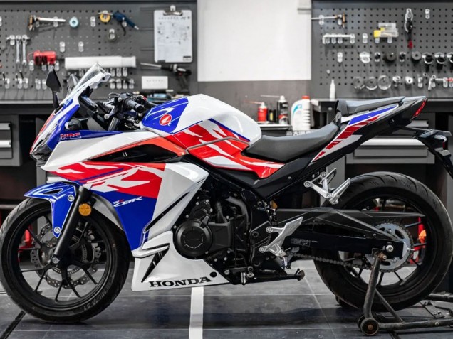 2022 White Red Blue Honda CBR400R Motorcycle Fairing Australia