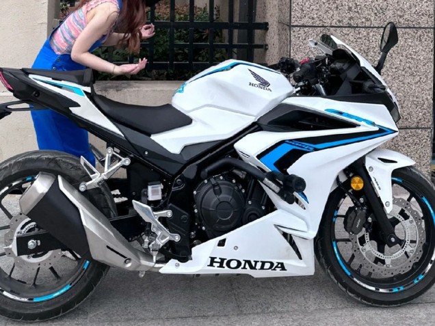 2022 White Blue Honda CBR400R Motorcycle Fairings Australia